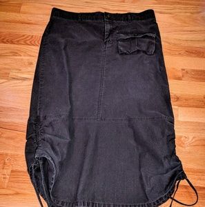 Long lightweight "denim" skirt